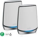 NETGEAR-Orbi-RBK852-AX6000-WiFi-6-Mesh-System-Banda-tripla--2.4-GHz-5-GHz-5-GHz--Wi-Fi-6--802.11ax--Grigio-Bianco-8-Int