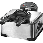 Clatronic FR 3195 Doppia 4 L 2000 W Nero, Acciaio inossidabile