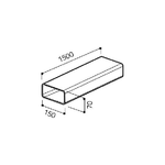 Elica-1052B-accessorio-per-cappa-Tubo-di-prolunga-per-cappa-aspirante