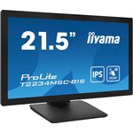 Iiyama ProLite T2234MSC-B1S Monitor PC 54,6 cm (21.5") 1920 x 1080 Pixel Full HD Touch screen Nero