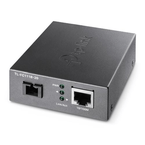 TP-Link-TL-FC111B-20-convertitore-multimediale-di-rete-100-Mbit-s-Modalita-singola-Nero