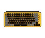 Logitech-POP-Keys-Wireless-Mechanical-Keyboard-With-Emoji-Keys-tastiera-Bluetooth-QWERTZ-Tedesco-Nero-Grigio-Giallo