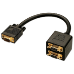 Lindy 41214 cavo VGA 0,18 m VGA (D-Sub) Nero