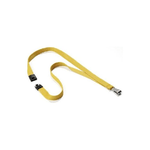 Durable-Textile-lanyard-SOFT-COLOUR-Ochre-tracolla-Supporto-per-badge-Metallo-Tessile-Giallo