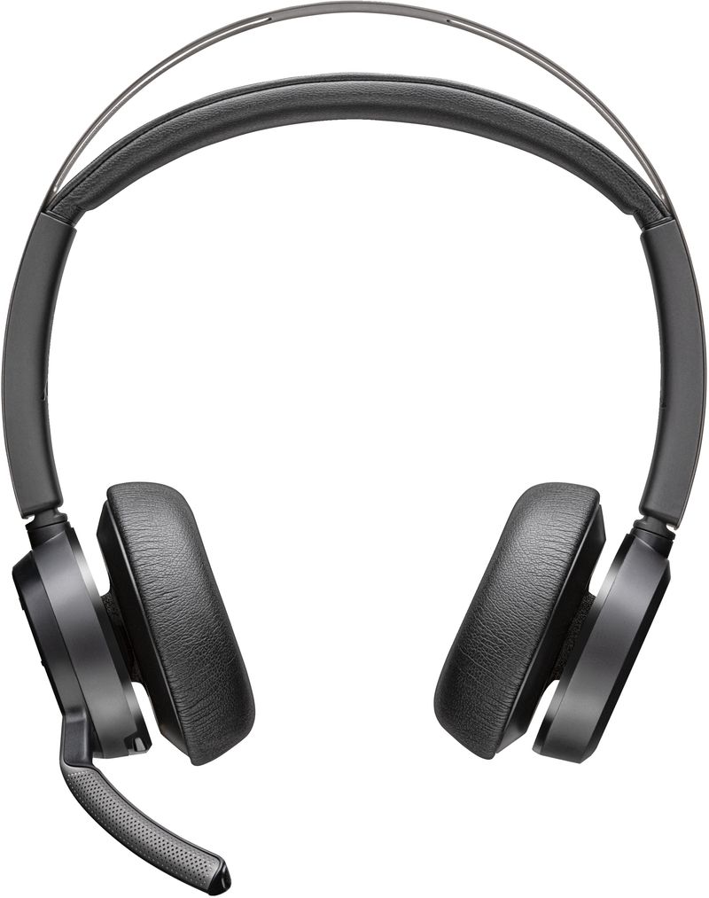 POLY-Voyager-Focus-2-UC-Auricolare-Con-cavo-e-senza-cavo-A-Padiglione-Ufficio-USB-tipo-C-Bluetooth-Nero--Poly-Voyager-Fo