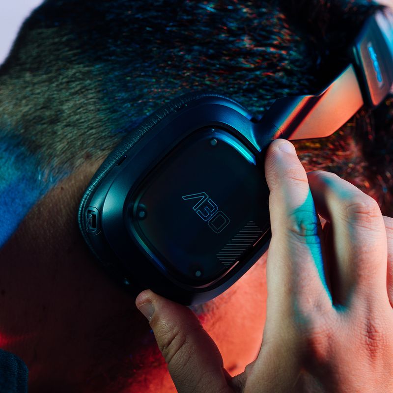 ASTRO-Gaming-A30-Auricolare-Con-cavo-e-senza-cavo-A-Padiglione-Giocare-Bluetooth-Blu