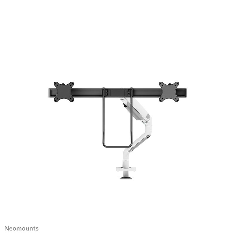 Supporto-da-tavolo-doppio-100x100--8kg-17-27---alto-inclinabile-girevole-ruota-bianco