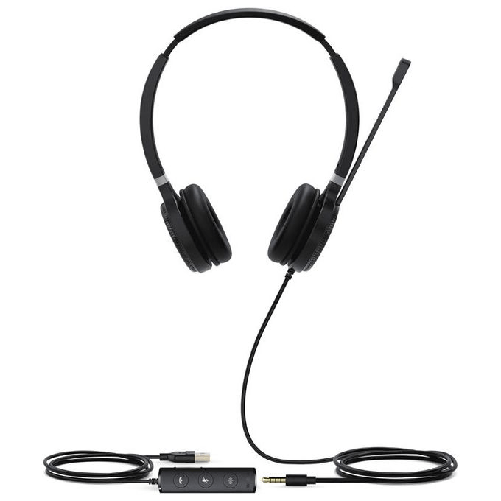 Yealink-UH36-Dual-Auricolare-Cablato-A-Padiglione-Ufficio-USB-tipo-A-Nero-Argento