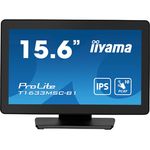 Iiyama ProLite T1633MSC-B1 Monitor PC 39,6 cm (15.6") 1920 x 1080 Pixel Full HD LCD Touch screen Nero