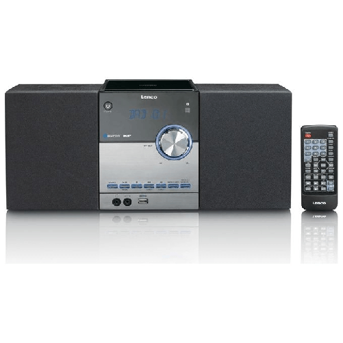 Lenco-MC-150-impianto-stereo-portatile-Analogico-e-digitale-22-W-DAB-DAB--FM-PLL-Nero-Argento-Riproduzione-MP3