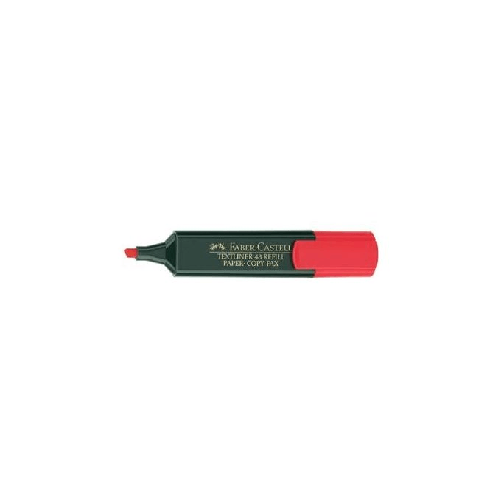 Faber-Castell-154821-evidenziatore-1-pz-Punta-smussata-Rosso