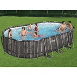 Bestway Set Piscina Ovale Power Steel 488x305x107 cm