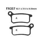 EBC FA357R Pastiglie R Ktm Sx 65 02- anteriore