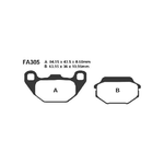 EBC FA305 Pastiglie Kymco Agility 50-125 08-15