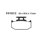 EBC FA152-2TT Pastiglie Suzuki Rm - Yamaha Tt 600 R posteriore