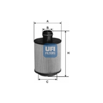 Ufi 25.061.00 Filtro Olio Porter 1200 Diesel