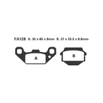 EBC FA128R Pastiglie R Kawasaki Ksf 250 94-04 Ant