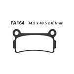 EBC FA164R Pastiglie R Beta Tr34 260 89- 91 posteriore