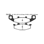 EBC FA129 Pastiglie Kawasaki Gpz 900 90-02 posteriore