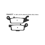 EBC FA445TT Pastiglie Yfm 700 Grizzly 07- posteriore Sx