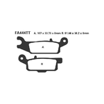 EBC FA444R Pastiglie R Yfm 700 Grizzly 07 - anteriore Dx