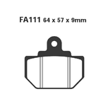 EBC FA111R Pastiglie R Honda Fl 400 Pilot 89-93 posteriore