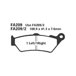 EBC FA209-2 Pastiglie Bmw F650-Aprilia Ant