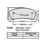 EBC FA509 Pastiglie freno Kart Tony