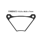 EBC FA024-2 Pastiglie Harley Davidson Fxs 73-83 Fa24-2