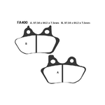 EBC FA400 Pastiglie Harley Davidson 06-07 Pinza 4 Pistoncini