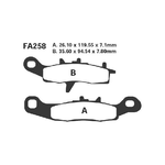 EBC FA258R Pastiglie R Suzuki Rm 85 05-09 anteriore