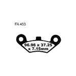 EBC FA453R Pastiglie R Quadzilla 300-500 06-