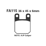 EBC FA115R Pastiglie R Yamaha-Rieju