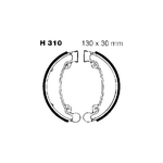 EBC H310 Ganasce Honda Cm 250 posteriore