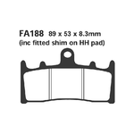 EBC FA188 Pastiglie Suzuki Gsx-R 1000 01- anteriore