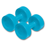 Coppia Manubri Pesi Vinile Dumbbells - Kg. 2 (Totale 4 Kg)