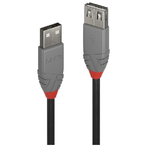 Lindy-36702-cavo-USB-1-m-USB-2.0-USB-A-Nero-Grigio
