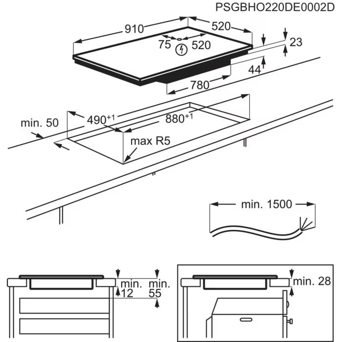 AEG-IKE95753FB-Nero-Da-incasso-90.9-cm-Piano-cottura-a-induzione-5-Fornello-i-