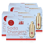 iSi Soda Chargers - 10 capsule di soda, per acqua gassata, 84 g (confezione da 4)