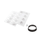 Silikomart Stampi in Silicone per Dolci – Kit Tarte Ring Cocoa