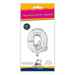 Palloncino Rocca Fun Factory lettera Q argento minishape 14 - 35cm . 1pz