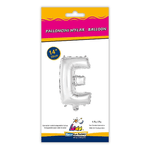 Palloncino Rocca Fun Factory lettera E argento minishape 14 - 35cm . 1pz