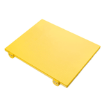 Euroceppi, Tagliere professionale in Polietilene CM.60X40X2 GIALLO Con 2 Fermi applicati