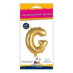 Palloncino Rocca Fun Factory lettera G oro minishape 14 - 35cm . 1pz