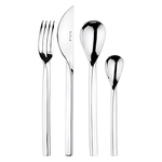 Pintinox Set da 24 pz, Posate Serie Treccia in Acciaio Inox Nichel Free, Box Gift