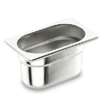 Pentole Agnelli COIXGNP13100 Bacinella Gastronorm 1/3, Acciaio Inossidabile, Argento, 32.5 x 17.60 x 10 cm