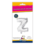 Palloncino Rocca Fun Factory lettera Z argento minishape 14 - 35cm . 1pz