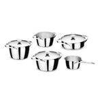 Giannini Kuoka Set 8 pezzi Acciaio Inox Adatta all'induzione