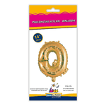 Palloncino Rocca Fun Factory lettera Q oro minishape 14 - 35cm . 1pz