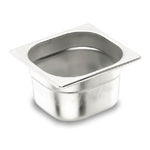 Pentole Agnelli COIXGNP16200 Bacinella Gastronorm 1/6, Acciaio Inossidabile, Argento, 17.60 x 16.2 x 20 cm